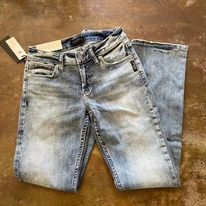 COPY - Silver Elyse Slim Boot Mid Rise Curvy